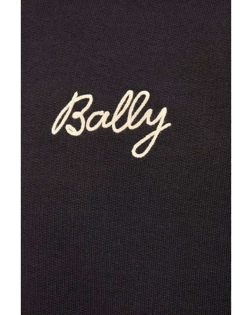 Bally Black Polo Shirt With Long Sleeves, for men