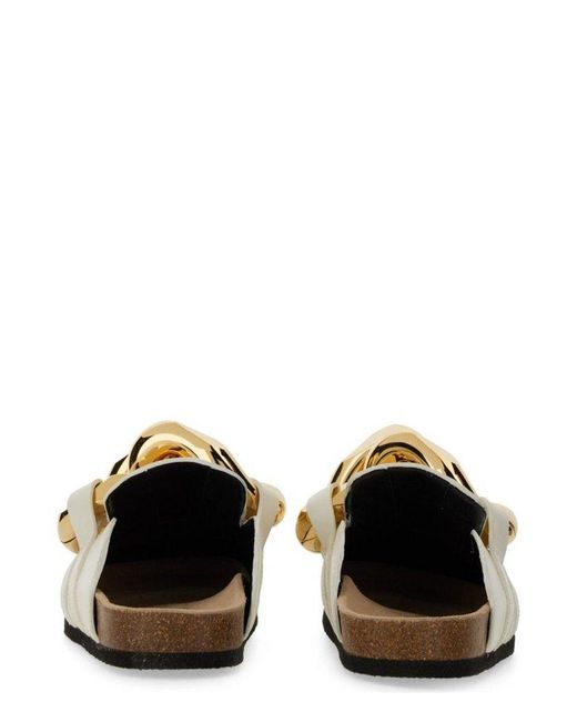 J.W. Anderson Natural Chain Link Detailed Slip-on Mules
