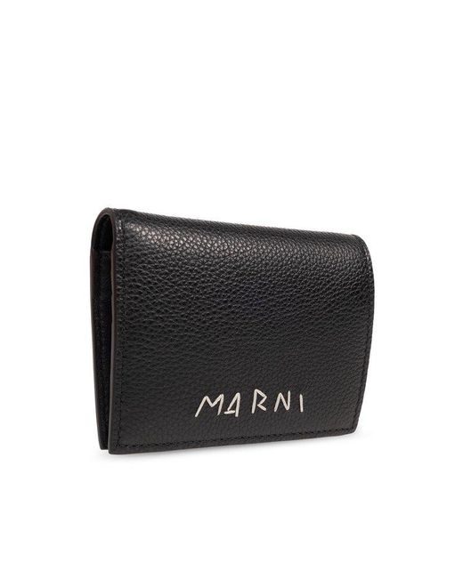 Marni Black Leather Wallet,