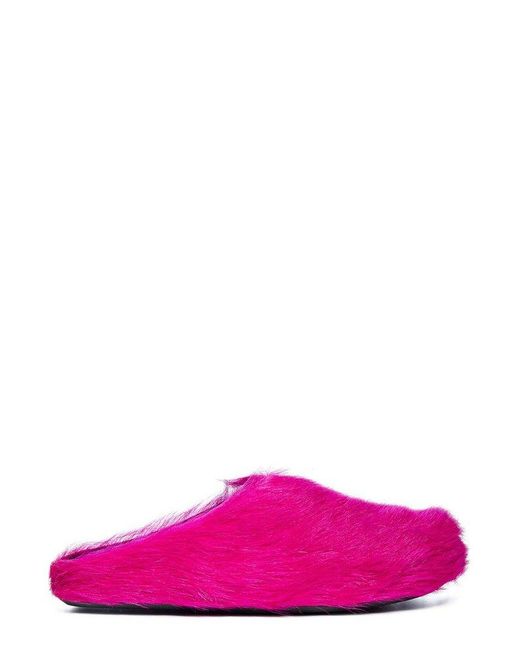 Marni Pink Fussbett Textured Mules for men
