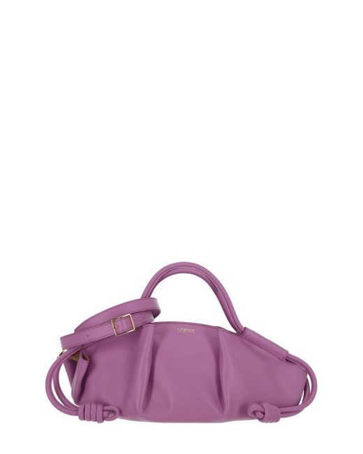 Loewe Purple Paseo Small Shoulder Bag