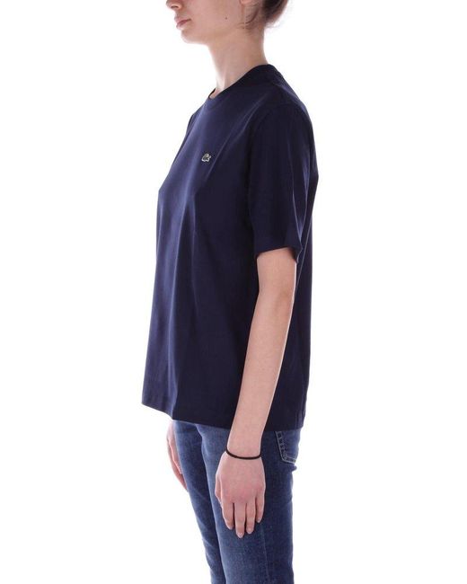 Lacoste Blue Relaxed Fit Soft T-Shirt