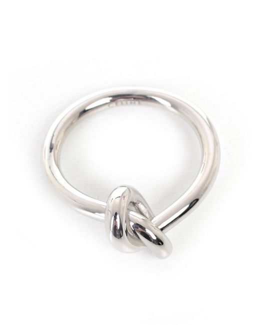 Céline Metallic Knot Sterling Silver Ring