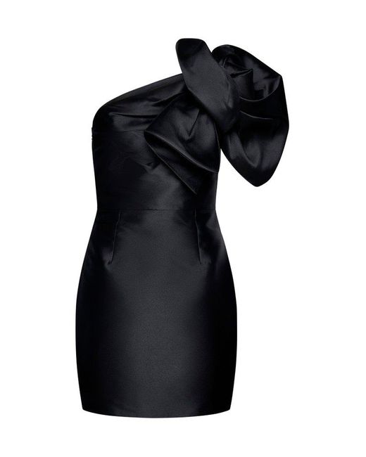 Solace London Black Alana Mini Dress