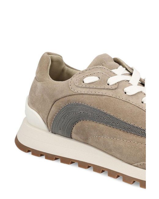 Brunello Cucinelli Multicolor Monili-Chain Detailed Sneakers