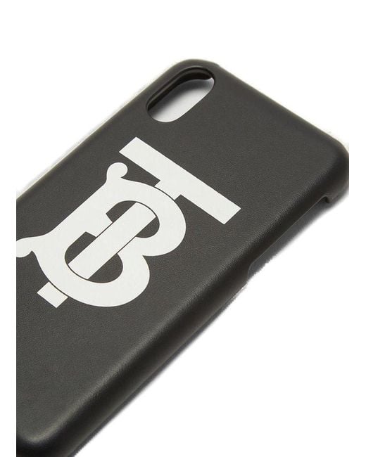 Burberry Black Tb Monogram Iphone X Case for men