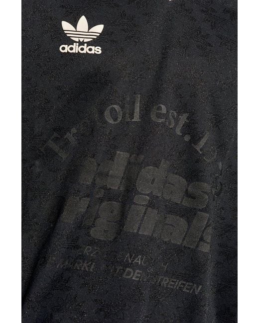 Adidas Originals Blue T-shirt With Logo, for men