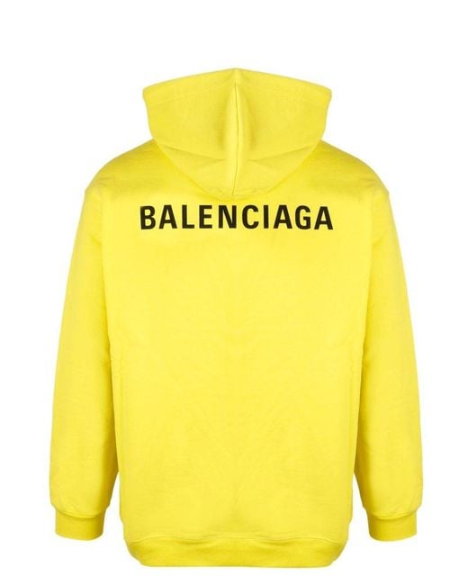 Balenciaga hoodie best sale mens yellow