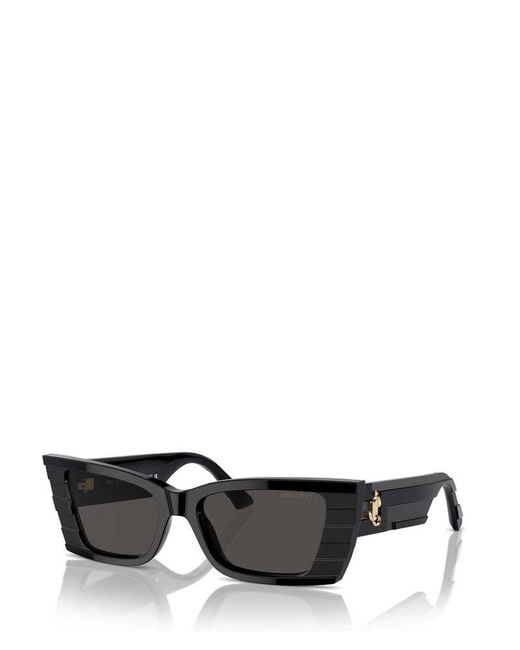 Jimmy Choo Black Cat-Eye Frame Sunglasses