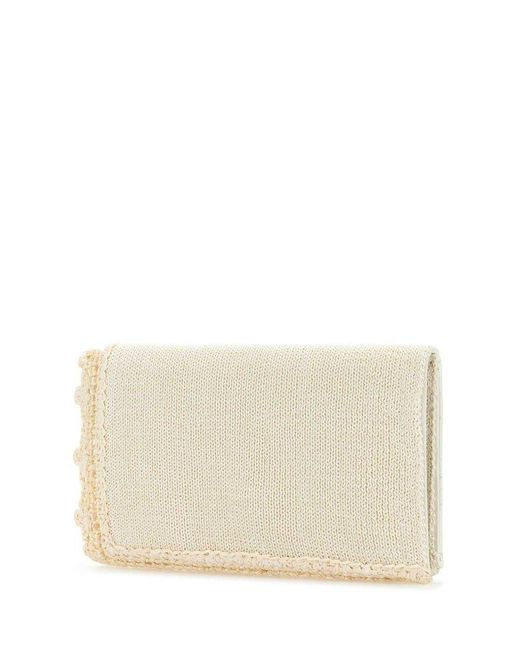 J.W. Anderson Natural Crochet Knitted Clutch Bag
