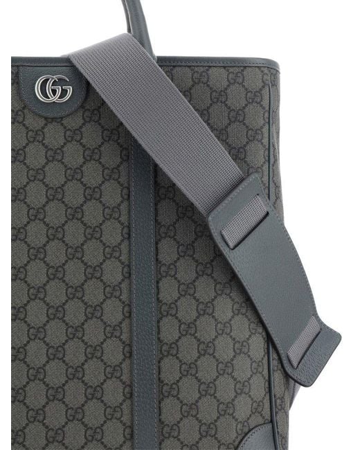 Gucci Gray 'ophidia Medium' Shopper Bag for men