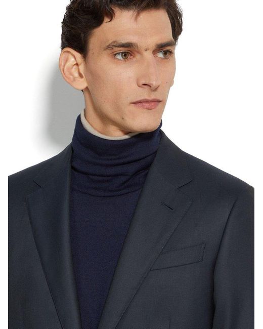 Zegna Blue 15Milmil15 Single-Breasted Suit for men