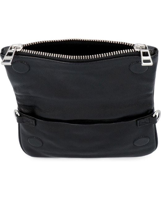 Zadig & Voltaire Logo Plaque Zipped Crossbody Bag in Black Lyst