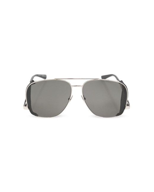 Saint Laurent Gray Aviator Sunglasses