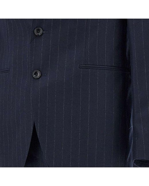 Tagliatore Blue Virgin Wool Two-piece Suit for men