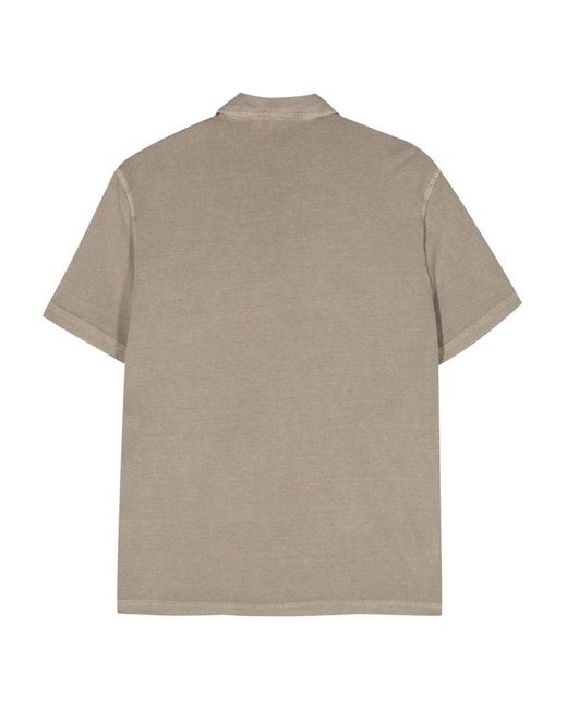 Aspesi Natural Button-up Cotton Polo Shirt for men