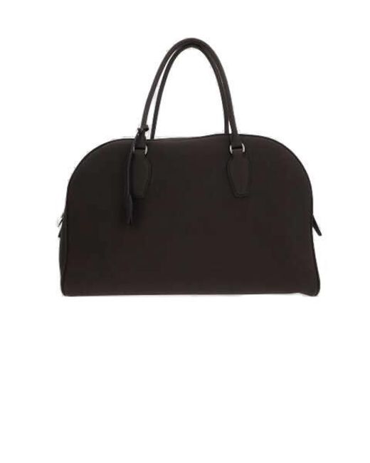The Row Black India 12 Leather Top-handle Bag