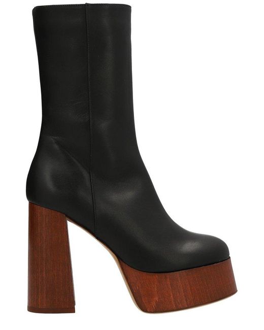 Gia Borghini Black X Rosie Huntington Whiteley Ankle Boots