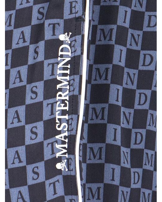 Vans Blue X Mastermind Allover Printed Satin Trousers for men