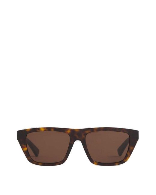 Bottega Veneta Gray Square Frame Sunglasses