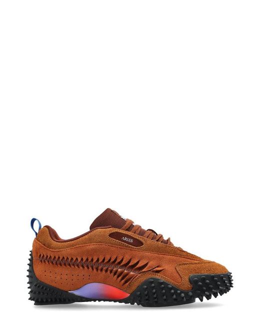 PUMA Brown X Aries Mostro Craft Sneakers