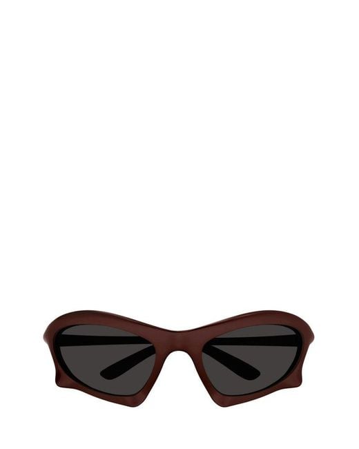 Balenciaga Black Bat Frame Sunglasses for men