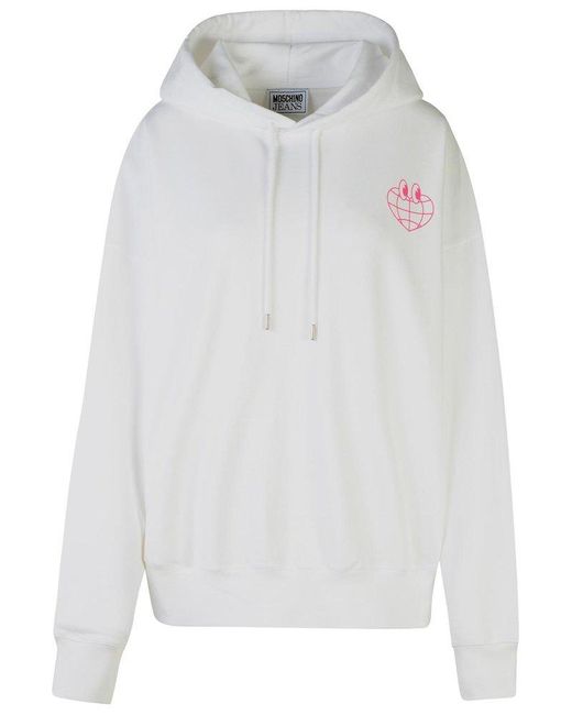 Moschino White Cotton Sweatshirt