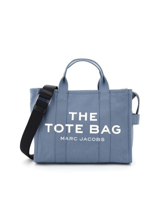 Marc Jacobs Cotton The Small Traveler Tote Bag in Light Blue (Blue ...
