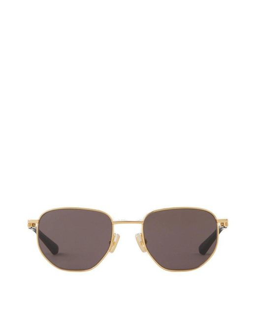 Bottega Veneta Gray Split Panthos Sunglasses