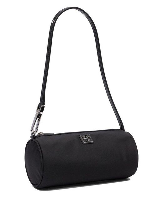 Tory Burch Black Virginia Zipped Cylinder Bag