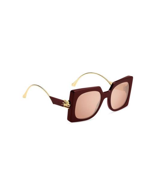 Etro Pink Oversize-frame Sunglasses