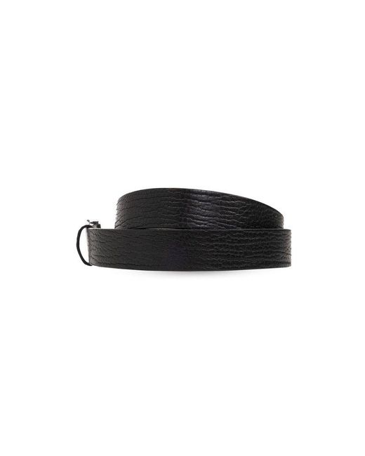 Burberry Black Leather Belt, '