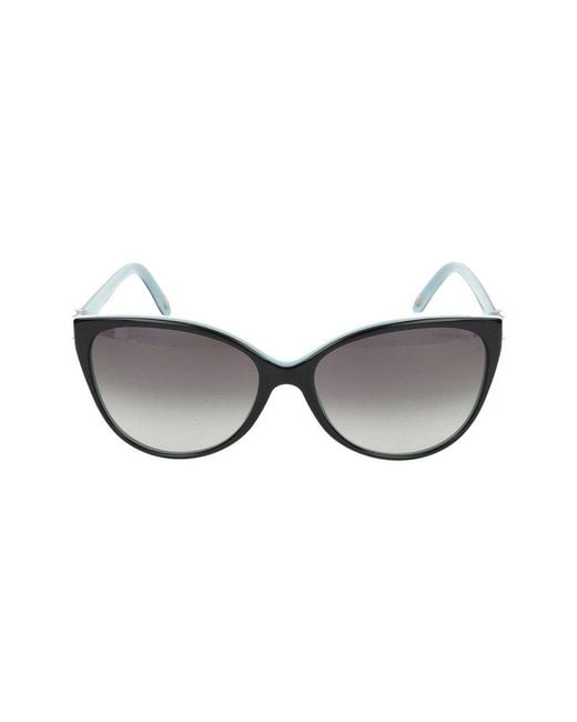 Tiffany & Co Gray Cat-eye Frame Sunglasses