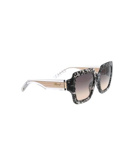 Chopard Black Eyewear Oversized Square Frame Sunglasses