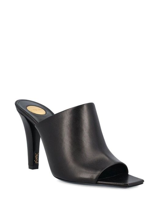 Saint Laurent Black Jill Open Toe Sandals