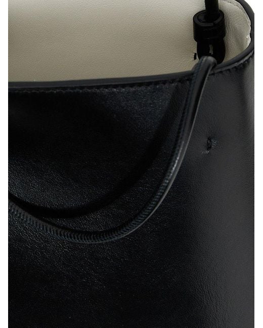 Chloé Black Micro Chloé Sense Tote Bag In Soft Leather