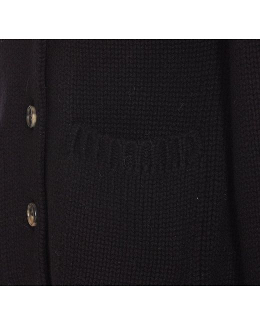 Khaite Black Suzette Fair-isle Cashmere-blend Cardigan