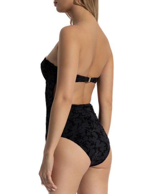 Zimmermann Black Wylie Textured Balconette