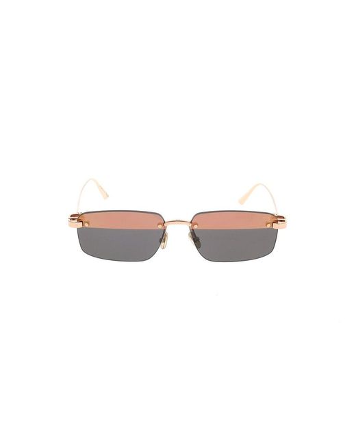 Dior Black Cdior Rectangular Frame Sunglasses
