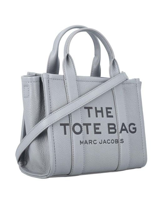 Marc Jacobs Gray 'the Leather Medium Tote Bag'