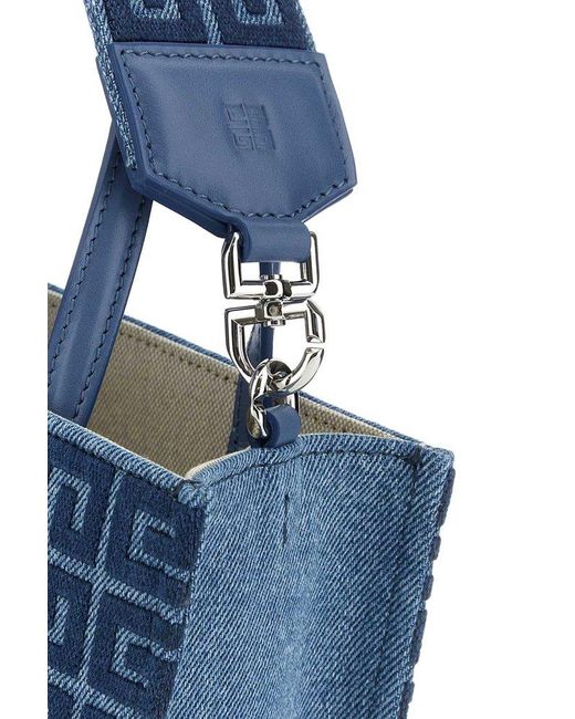 Givenchy Blue G Tote Mini Denim Tote Bag
