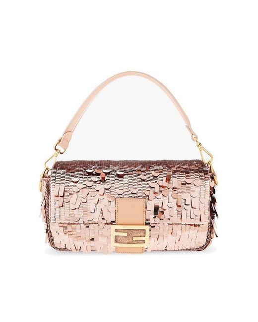 Fendi Pink 'baguette' Shoulder Bag