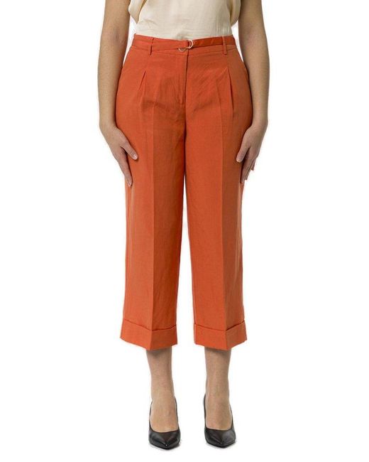 Liu Jo Orange Cropped Trousers