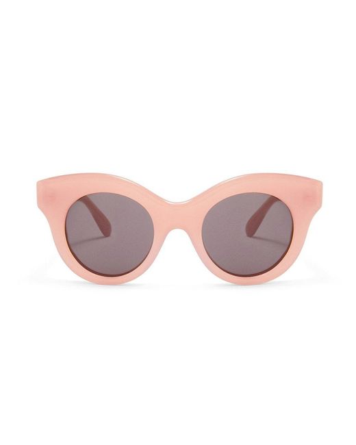 Loewe Pink Circle Frame Sunglasses