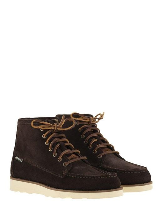 Sebago Brown Tala Lace-Up Boots for men