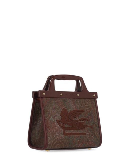 Etro Brown Love Trotter Hand Bag