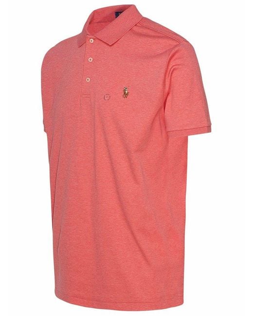 Polo Ralph Lauren Pink Classic Polo Shirt for men