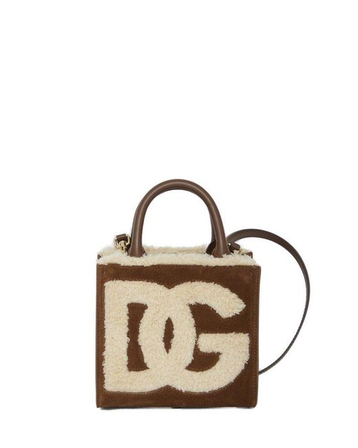 Dolce & Gabbana Metallic Dg Daily Mini Tote Bag