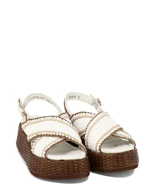 Pons Quintana Brown Maui Platform Sandals