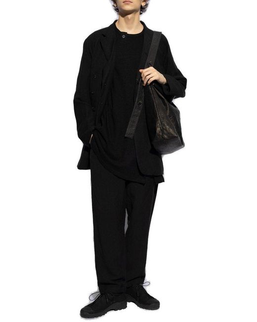 Yohji Yamamoto Black Oversize T-shirt, for men